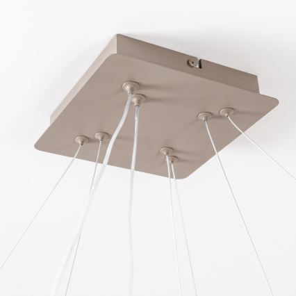 BRILAGI - LED dimmable pendant light suspended on cable FALCON SLIM LED/78W/230V 3000-6500K 50x50 cm beige + remote control