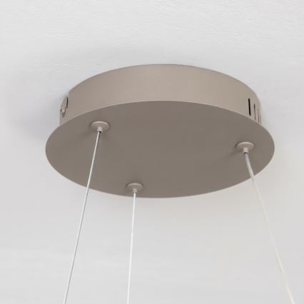 BRILAGI - Dimmable LED pendant suspended on cable FALCON II LED/67W/230V 3000-6500K Ø 40 cm beige + remote control