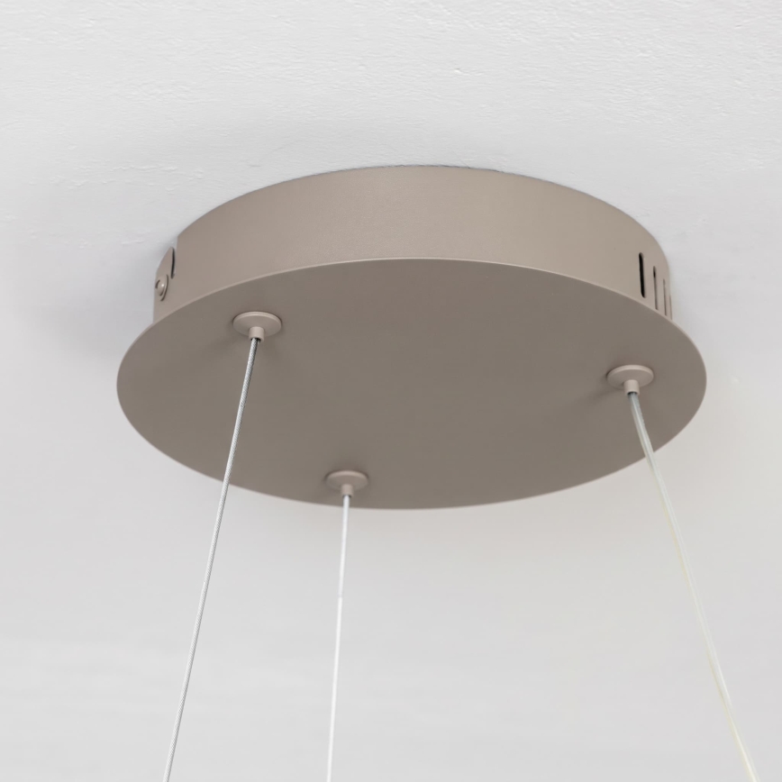 BRILAGI - Dimmable LED pendant suspended on cable FALCON II LED/67W/230V 3000-6500K Ø 40 cm beige + remote control