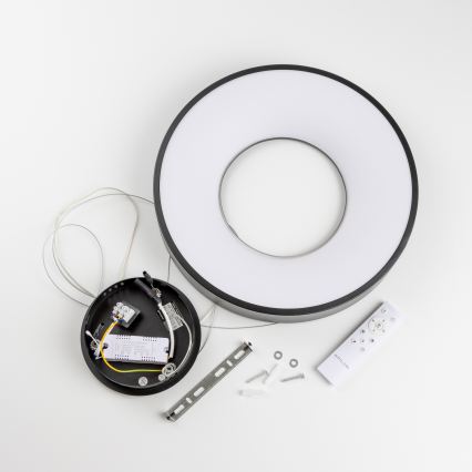 Brilagi - FALCON II Dimmable LED Cable Pendant LED/67W/230V 3000-6500K Ø 40 cm Black + Remote Control