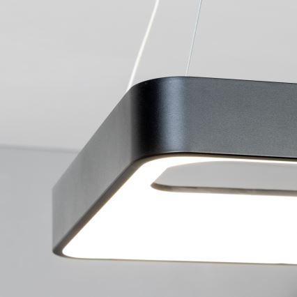 Brilagi - Dimmable LED cable-hung pendant FALCON II LED/80W/230V 3000-6500K 40x40 cm black + remote control