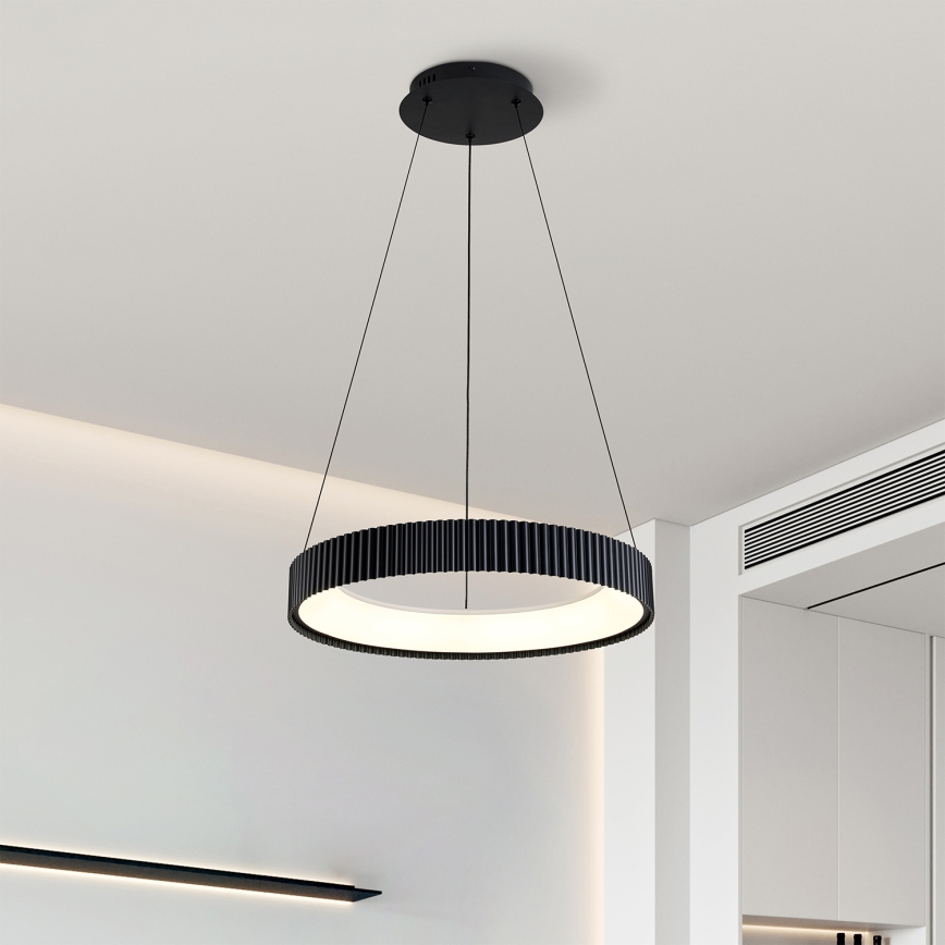 Brilagi - FALCON MODERN dimmable LED cable pendant LED/30W/230V 3000–6500K Ø 40 cm black + remote control