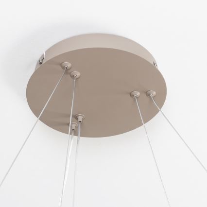BRILAGI - LED Dimmable pendant light on cable FALCON SLIM LED/68W/230V 3000-6500K Ø 50 cm beige + remote control