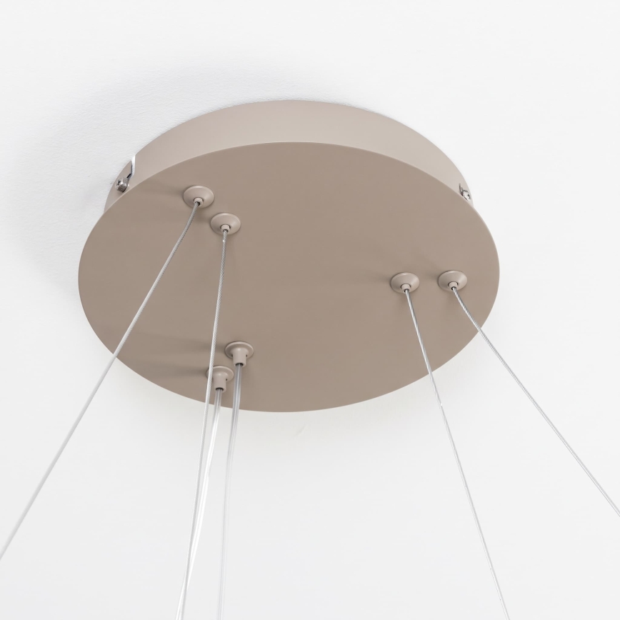 BRILAGI - LED Dimmable pendant light on cable FALCON SLIM LED/68W/230V 3000-6500K Ø 50 cm beige + remote control