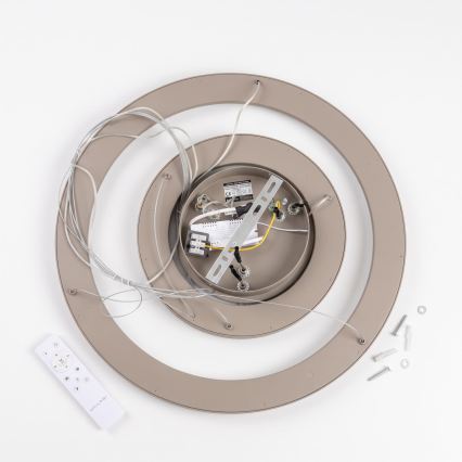 BRILAGI - LED Dimmable pendant light on cable FALCON SLIM LED/68W/230V 3000-6500K Ø 50 cm beige + remote control