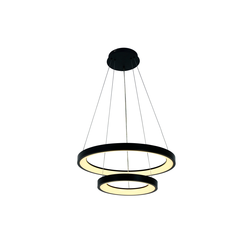 Brilagi - FALCON SLIM LED Dimmable Cable Pendant Light LED/68W/230V 3000-6500K dia. 50 cm Black + Remote Control