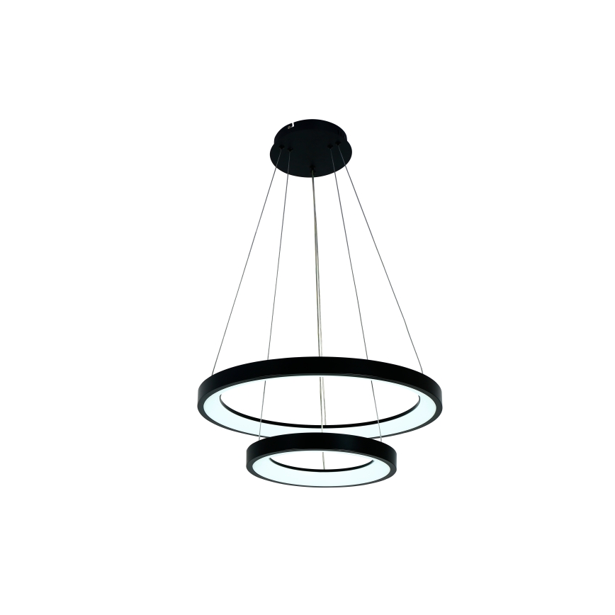 Brilagi - FALCON SLIM LED Dimmable Cable Pendant Light LED/68W/230V 3000-6500K dia. 50 cm Black + Remote Control