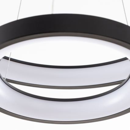 Brilagi - FALCON SLIM LED Dimmable Cable Pendant Light LED/68W/230V 3000-6500K dia. 50 cm Black + Remote Control