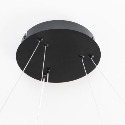 Brilagi - FALCON SLIM LED Dimmable Cable Pendant Light LED/68W/230V 3000-6500K dia. 50 cm Black + Remote Control