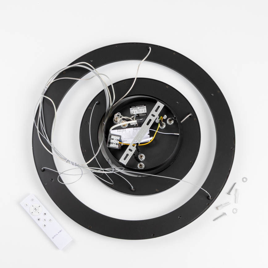 Brilagi - FALCON SLIM LED Dimmable Cable Pendant Light LED/68W/230V 3000-6500K dia. 50 cm Black + Remote Control