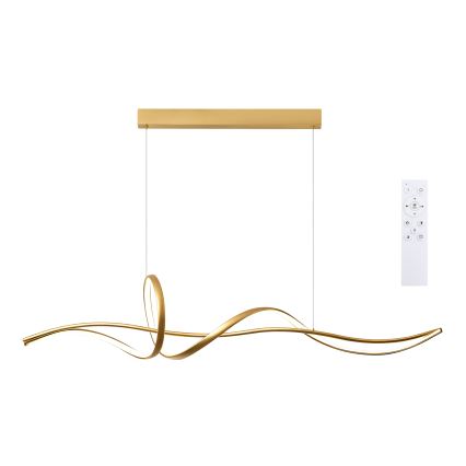Brilagi - LED Dimmable Cable Pendant SIGNATURE LED/55W/230V 3000-6000K 120x23 cm gold + remote control