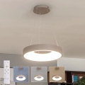 BRILAGI - Dimmable LED pendant suspended on cable FALCON II LED/67W/230V 3000-6500K Ø 40 cm beige + remote control