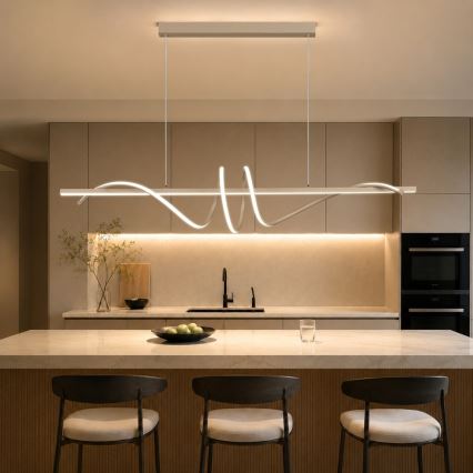 BRILAGI - Dimmable LED cable-suspended chandelier SIGNATURE LED/50W/230V 3000-6000K 120 cm beige + remote control