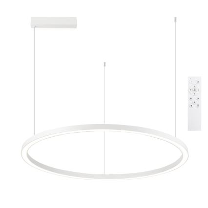 Brilagi - PORTOFINO LED dimmable cable pendant LED/60W/230V 3000-6000K Ø 80 cm white + remote control