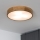 Brilagi - Dimmable LED RGBW Ceiling Light CARVALHO 3xE27/15W/230V 2700-6500K Wi-Fi Oak Ø 47.5 cm