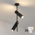BRILAGI - Dimmable LED RGBW Rod Pendant BRANCH 2xGU10/6.5W/230V 2700-6500K black