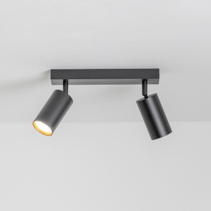 Brilagi - LED RGBW Dimmable Spotlight SELE 2xGU10/6W/230V 3000K Black/Gold + Remote Control