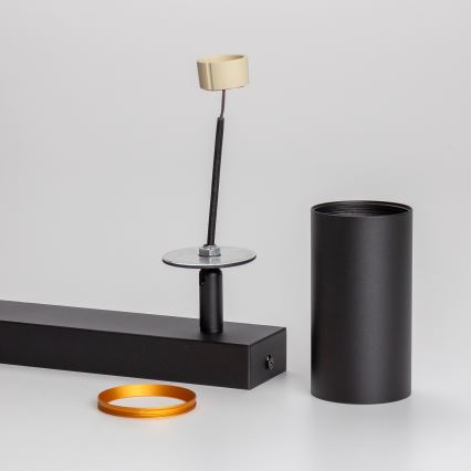 Brilagi - LED RGBW Dimmable Spotlight SELE 2xGU10/6W/230V 3000K Black/Gold + Remote Control