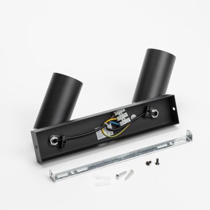 Brilagi - LED RGBW Dimmable Spotlight SELE 2xGU10/6W/230V 3000K Black/Gold + Remote Control