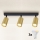 Brilagi - Dimmable LED RGBW Spotlight SELE GOLDEN 3xGU10/4,8W/230V 3000K Black/Gold + Remote Control