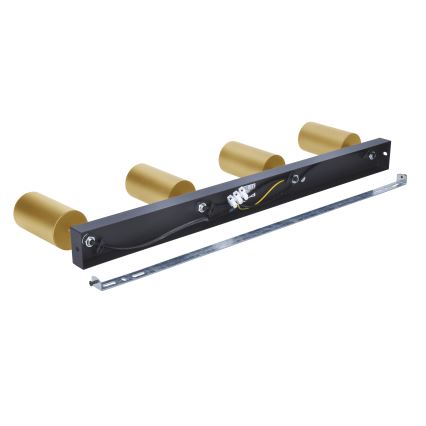 Brilagi - LED RGBW Dimmable Spotlight SELE GOLDEN 4xGU10/4,8W/230V 3000K Black/Gold + Remote Control
