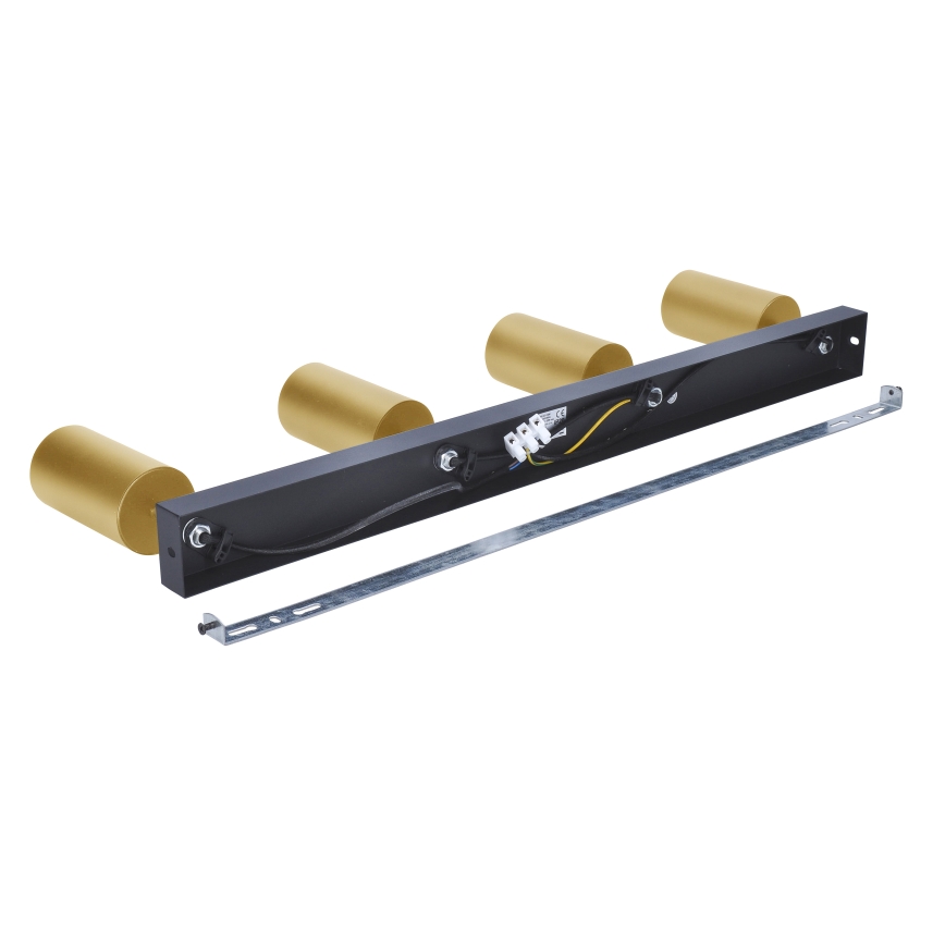 Brilagi - LED RGBW Dimmable Spotlight SELE GOLDEN 4xGU10/4,8W/230V 3000K Black/Gold + Remote Control