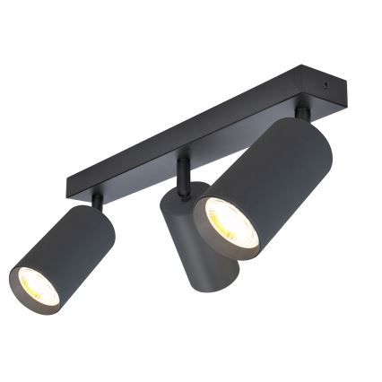 Brilagi - LED RGBW Dimmable SELE Spotlight 3x GU10/4,8W/230V 3000K Anthracite + Remote Control