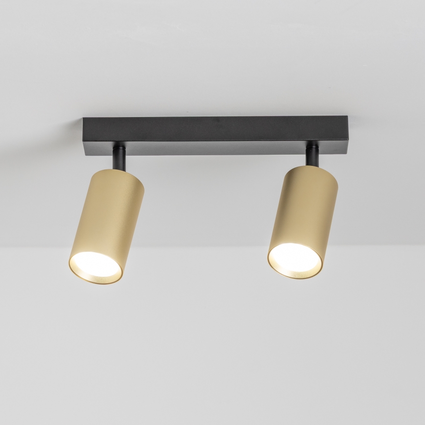 Brilagi - Dimmable LED spotlight SELE GOLDEN 2xGU10/6.5W/230V 2700-6500K black/gold