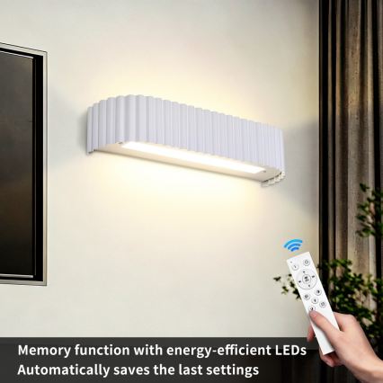 BRILAGI - LED Dimmable Wall Light FALCON MODERN LED/14W/230V 3000-6000K 40 cm white + remote control