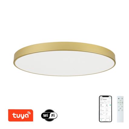 Brilagi - LED Dimmable Ceiling Light POOL SMART LED/180W/230V 3000-6000K 120 cm Gold Wi-Fi Tuya + Remote Control