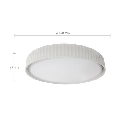 Brilagi - Dimmable Ceiling Light LUCIA LED/60W/230V 3000-6500K Ø 59 cm White + Remote Control
