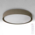 Brilagi - Dimmable LUCIA LED ceiling light LED/48W/230V 3000–6500K Ø 41 cm taupe + remote control