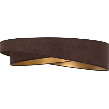 BRILAGI - LED Dimmable ceiling light VELVET TWIST LED/36W/230V 3000-6000K Ø 65 cm Wi-Fi Tuya Beacon brown/gold + remote control