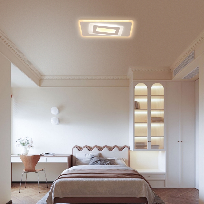 Brilagi - Dimmable LED ceiling light MODERN LED/51W/230V 3000-6000K 20x40 cm + remote control