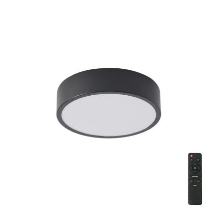 Brilagi - POOL LED Dimmable Ceiling Light LED/18W/230V 3000-6000K 20 cm Black + Remote Control