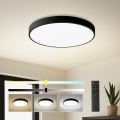 Brilagi - Dimmable POOL SMART LED Ceiling Light 48W/230V, 40 cm, 3000-6000K, Wi-Fi Tuya + Remote Control, Black