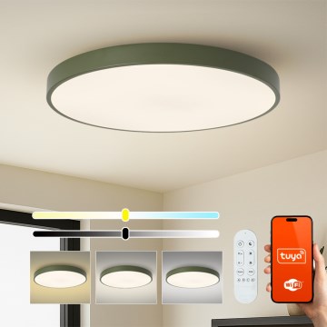 Brilagi - Dimmable POOL SMART LED pool light/128W/230V Ø 100 cm 3000-6000K Tuya Wi-Fi + remote control green