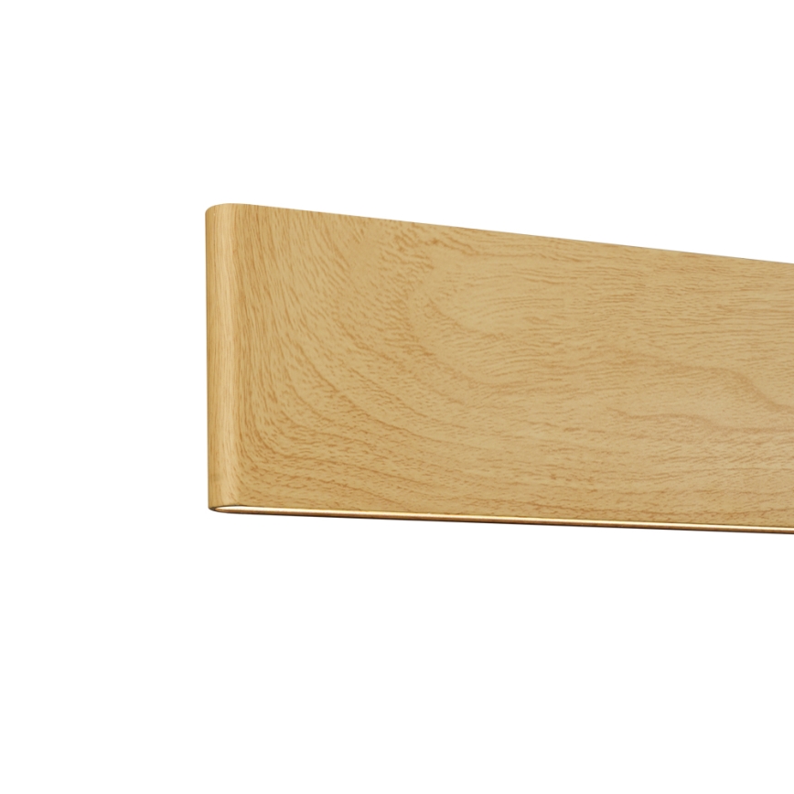 Brilagi - SLIMLINE Dimmable LED cable pendant light LED/40W/230V 3000-6000K oak finish + remote control