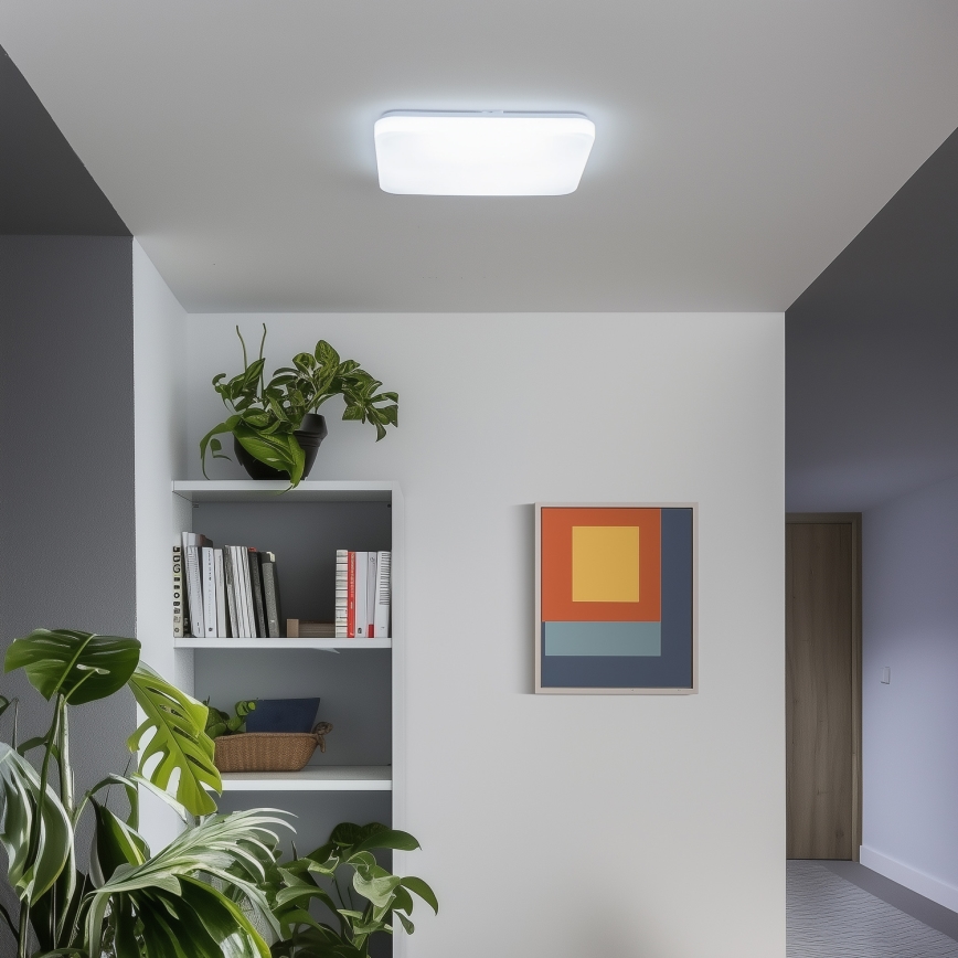Brilagi - SMART Dimmable LED Ceiling Light 24W/230V 43x43 cm 3000-6000K Wi-Fi Tuya Beacon + Remote Control