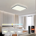 Brilagi - Dimmable SMART LED Ceiling Light 36W/230V 53x53 cm 3000-6000K Wi-Fi Tuya Beacon + remote control