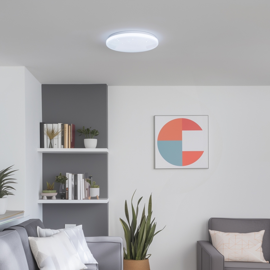 Brilagi - SMART STARS Dimmable LED Fixture 24W/230V, Ø38 cm, 2700–6500K, Wi‑Fi Tuya + Remote Control