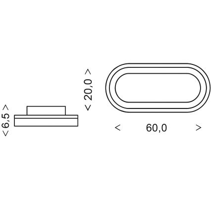 Brilagi - TRIVARO LED dimmable ceiling light LED/85W/230V 3000-6000K 20x60 cm + remote control