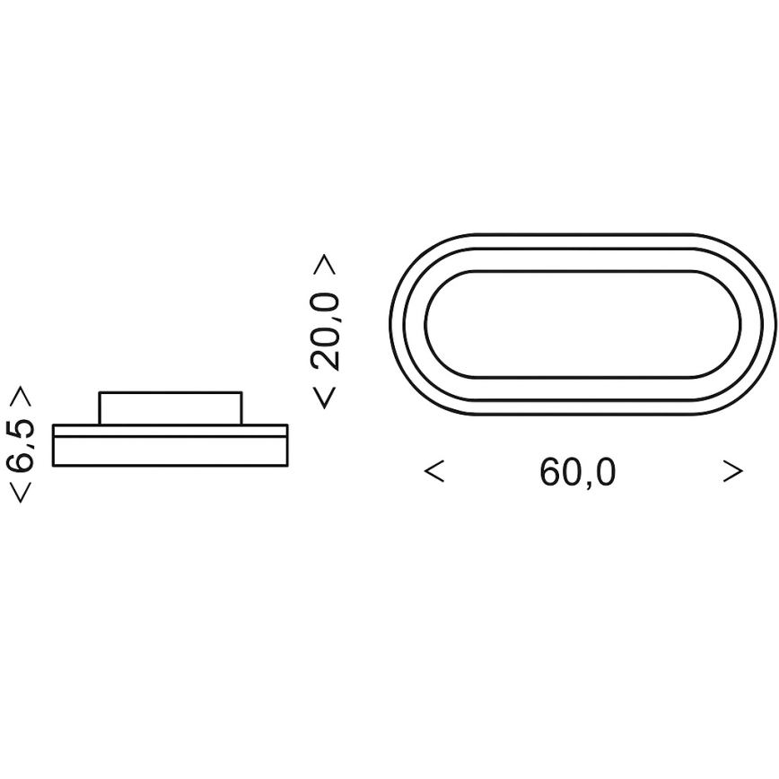 Brilagi - TRIVARO LED dimmable ceiling light LED/85W/230V 3000-6000K 20x60 cm + remote control