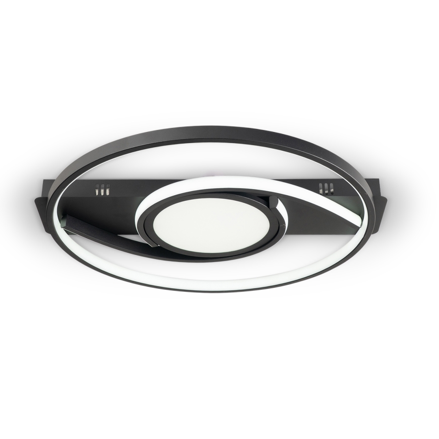 Brilagi - TWIRL LED Dimmable Ceiling Light LED/38W/230V 3000-6000K black + remote control