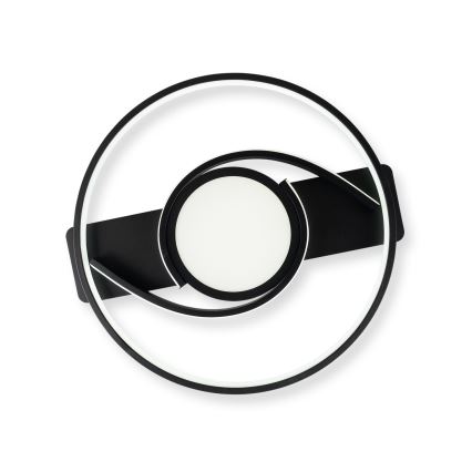 Brilagi - TWIRL LED Dimmable Ceiling Light LED/38W/230V 3000-6000K black + remote control