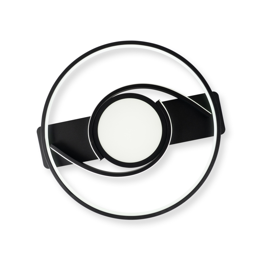Brilagi - TWIRL LED Dimmable Ceiling Light LED/38W/230V 3000-6000K black + remote control
