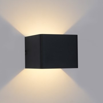Brilagi - DONNANI LED Outdoor Wall Light, 5W, 230V, 10 cm, Black, IP44