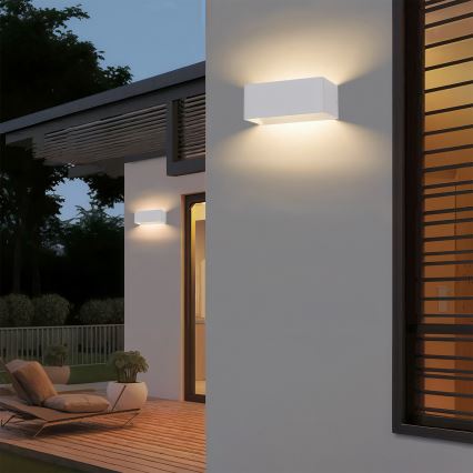 Brilagi - DONNANI LED Outdoor Wall Light, 7W/230V, 20 cm, White, IP44