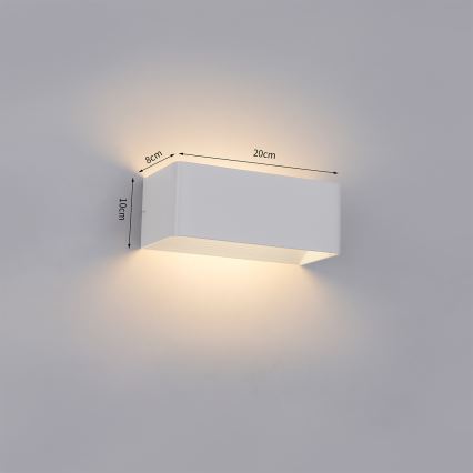 Brilagi - DONNANI LED Outdoor Wall Light, 7W/230V, 20 cm, White, IP44