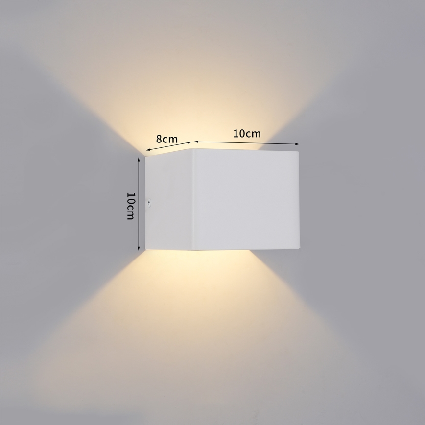 Brilagi - DONNANI LED Outdoor Wall Light LED/5W/230V 10 cm White IP44